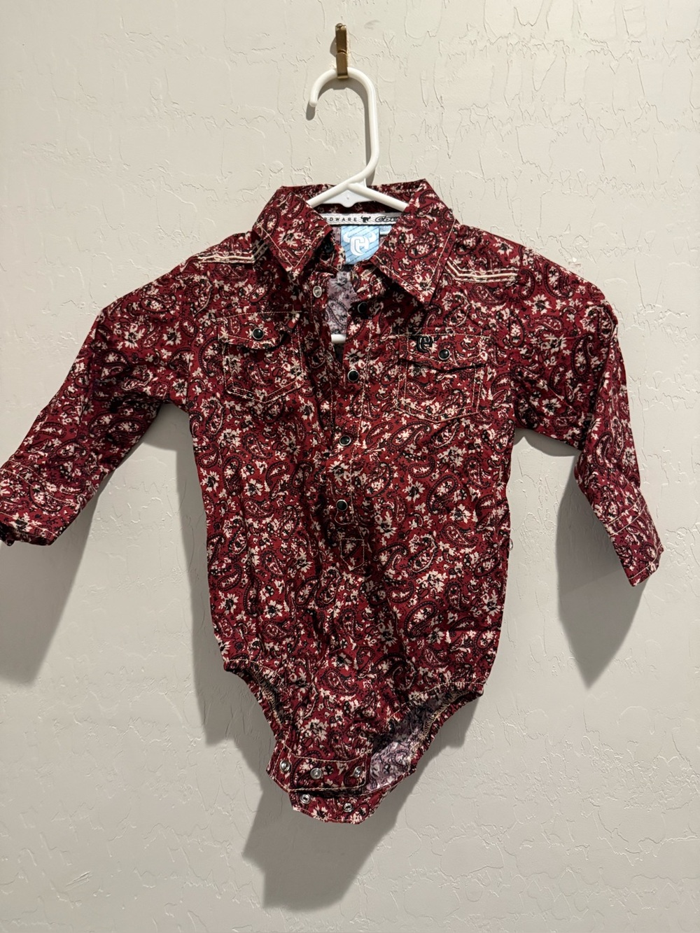 Cowboy Hardware Paisley Western Romper 24M